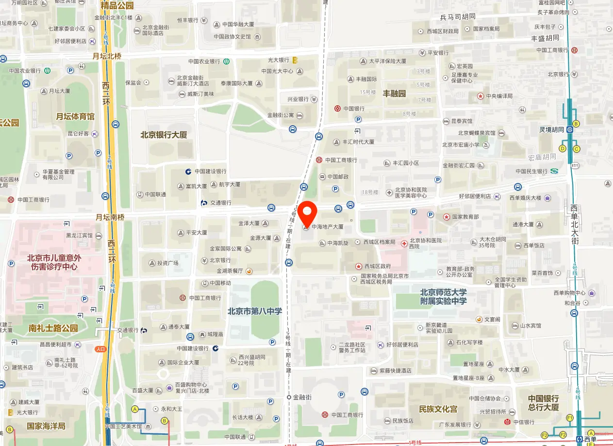 北京中海财富中心地图位置